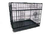 Koirat - Active Canis - Premium liukuovellinen häkki - Musta - 122 x 76 x 84 cm - 97407