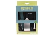 Grillit ja tarvikkeet - cozze BBQ set 4 parts: Spatula Tongs Grill brush & Grill glove - 90310