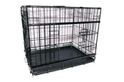Koirat - Active Canis - Premium liukuovellinen häkki - Musta - 107 x 71 x 79 cm - 97406
