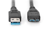 USB kaapelit - DIGITUS USB-A to USB Micro-B - 1m - AK-300116-010-S