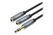 Audiokaapelit - Unitek audio adaptor - 20 cm - Y-C956ABK