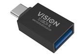 USB kaapelit - Vision Professional - USB-C adapter - 24 pin USB-C to USB Type A - TC-USBC3A/BL