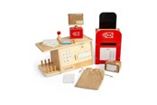 Puulelut - Bigjigs Wooden Post Office Playset 19pcs. - 37061