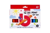 Luovat leikit - Bruynzeel Kids Big Point Felt-tip Pens Set 12 - 60122012