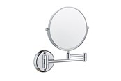 Meikkipeilit - UNIQ Wall Mirror with 10x Magnification in Silver - 7023