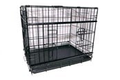 Koirat - Active Canis - Premium liukuovellinen häkki - Musta - 76 x 53 x 61 cm - 97404