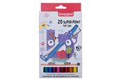 Luovat leikit - Bruynzeel Kids Super Point Felt-Tip Pens Set 20 Colors - 60124120