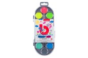 Luovat leikit - Bruynzeel Kids Watercolor Set of 12 Metallic & Neon Colors - 60152112
