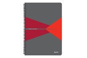 Vihkot, Lomakkeet & Muistikirjat - Leitz Office Notebook A4 ruled wirebound with cardboard cover red - 46481025