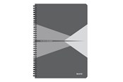Vihkot, Lomakkeet & Muistikirjat - Leitz Office Notebook A4 squared wirebound with cardboard cover grey - 46471085