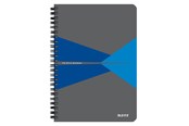Vihkot, Lomakkeet & Muistikirjat - Leitz Office Notebook A5 squared wirebound with cardboard cover. Blue - 44581035