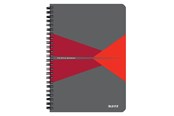 Vihkot, Lomakkeet & Muistikirjat - Leitz Office Notebook A5 squared wirebound with cardboard cover red - 44581025