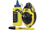 Mittaustyökalut - Stanley 0-47-681 FatMax chalk line 30m + 115g chalk + marker - 0-47-681