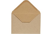 Kirjekuoret & Laatikot - Creativ Company - Envelope Beige 11.5x15cm 10 pcs. - 217016