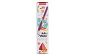 Luovat leikit - Bruynzeel Triple Coloured Pencils Set 12 - 60518012