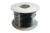Verkkokaapelit - DIGITUS Flat Telephone Installation Cable - 100m - Musta - 100m - AK-460702-100-S