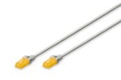 Verkkokaapelit - DIGITUS CAT 6A U-UTP Slim Patch Cord - 1m - Harmaa - 1meter - DK-1617-A-010S