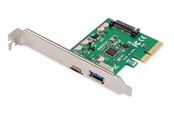 Ohjainkortit - DIGITUS USB Type-C + USB Type-A PCIe Card - DS-30225