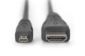 Näyttökaapeli - DIGITUS HDMI 1.4 to Micro-HDMI - 1m - AK-330115-010-S