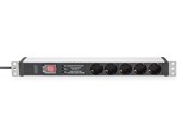Virtakaapelit (ulkoinen) - DIGITUS 5-Port - 1U - Aluminum PDU - DN-95433