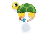 Vauva- ja taaperolelut - Chicco Turtle fabric Rattle - 300-00011560000000