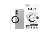 Puhelin - Kannet ja kotelot - CARE by PanzerGlass Feature Case Transparent w. Black Kickstand & Qi Compatible Samsung S25 Edge - CR43380