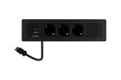 Virtakaapelit (ulkoinen) - Deltaco OFFICE Power Strip - 3 Outlets - GT-1303