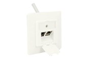 Lisätarvikkeet - DeLOCK Keystone Wall Outlet - 2 Port Compact - 86219