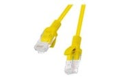 Verkkokaapelit - Lanberg patch cable - 50 cm - RAL 1016 yellow - Keltainen - 0.5m - PCU5-20CC-0050-Y