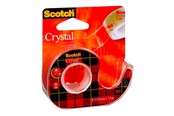 Teipit ja Liimat - 3M Scotch Crystal - dispenser with office tape - 19 mm x 7.5 m - clear tape - XA004835980