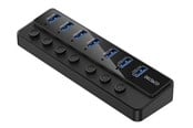 USB hub - Deltaco USB-A Hub - 7x USB-A Ports USB hub - 7 porttia - USB 3.0 - Musta - UH-739