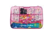Askartelu- ja taidetarvikkeet - Clementoni - Crazy Chic Jewelry Making Beads Set in Storage Box Pink - 18892