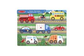 Vauva- ja taaperolelut - Melissa & Doug Wooden Peg Puzzle Vehicles - 19051
