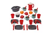Leikkikeittiöt ja tarvikkeet - Ecoiffier 100% Chef Dining Set with Play Food 34 pieces. - 12603
