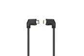 Näyttökaapeli - Hama HDMI Cable Ethernet Angled Gold Black 1.5m - X1122115
