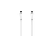 Antennikaapelit/-liittimet - Hama Cable Antenna 90dB F-Plug-Coax Female White 1.5m - X1122518