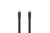 Näyttökaapeli - Hama HDMI Cable Ethernet Flat Black 1.5m - X1122117