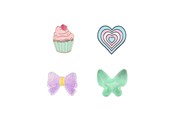 Puhelin - Muut lisävarusteet - ONSALA Charms Pimp Your Phone Metal and Plastic 4pcs - 577217