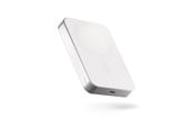 Powerbank - ZENS Slim Qi2 Aluminium Powerbank 10.000 mAh - White Powerbank - Valkoinen - 10000 mAh - ZEPP10W/00