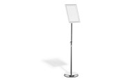 Kyltit & Kortit - DURABLE Gulvskilt aluminium med klikramme A4 - 479823