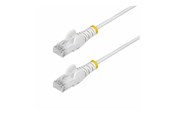 Verkkokaapelit - StarTech.com 10m White Slim CAT6 Ethernet Cable Snagless 28AWG LSZH - patch cable - 10 m - white - Valkoinen - 10m - N6PAT10MWHS