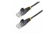 Verkkokaapelit - StarTech.com 15m Black Slim CAT6 Ethernet Cable Snagless 28AWG LSZH - patch cable - 15 m - black - Musta - 15m - N6PAT15MBKS