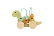 Vauva- ja taaperolelut - Bigjigs Wooden Push Toy Diplodocus with Bead Frame - 36084