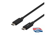 USB kaapelit - Deltaco USBC-1121M - USB-C cable - 24 pin USB-C to 24 pin USB-C - 50 cm - USBC-1121M