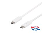 USB kaapelit - Deltaco USBC-1126M - USB-C cable - 24 pin USB-C to 24 pin USB-C - 50 cm - USBC-1126M