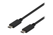 USB kaapelit - Deltaco USBC-1402 - USB-C cable - 24 pin USB-C to 24 pin USB-C - 1 m - USBC-1402