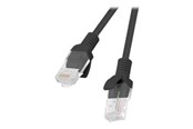 Verkkokaapelit - Lanberg patch cable - 2 m - RAL 9004 black - Musta - 2m - PCU6-10CC-0200-BK