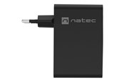 Puhelin - Adapterit & Laturit - Natec Ribera power adapter - GaN - USB 3 x USB-C - 100 Watt - NUC-2234