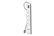 Virtakaapelit (ulkoinen) - Belkin - surge protector - BSV401AF2M