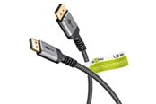 Näyttökaapeli - Pro DisplayPort Plus 2.0/2.1 - Näyttökaapeli - 3m - Harmaa - DP-plus-2.1/2.0-3m-grey